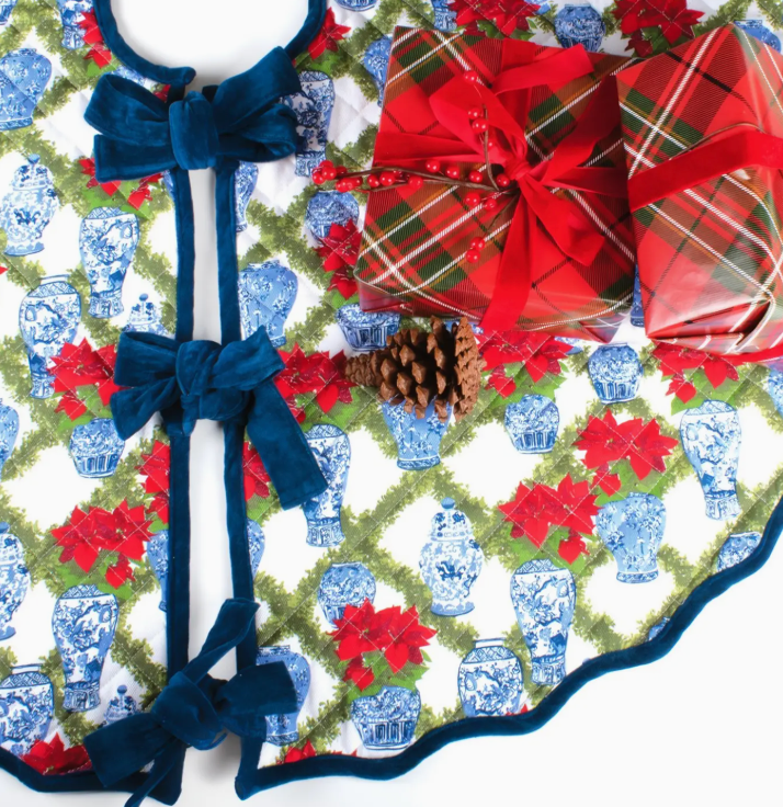 Laura Ginger Jar Tree Skirt
