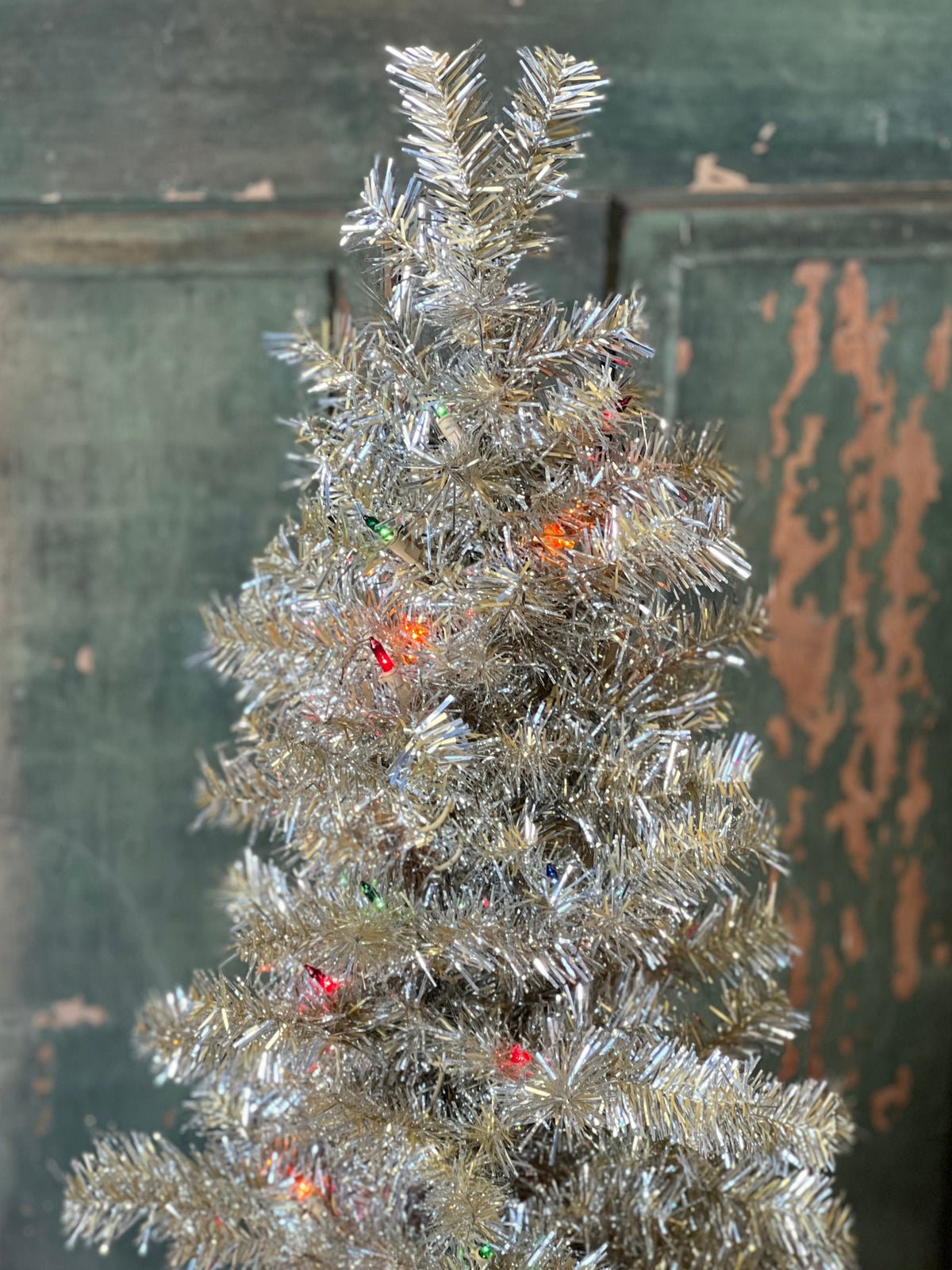 48" Pre-Lit Tinsel Tree - Multi