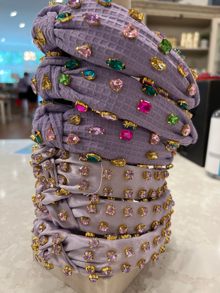 Jewel Toned Purple Fabric Headband