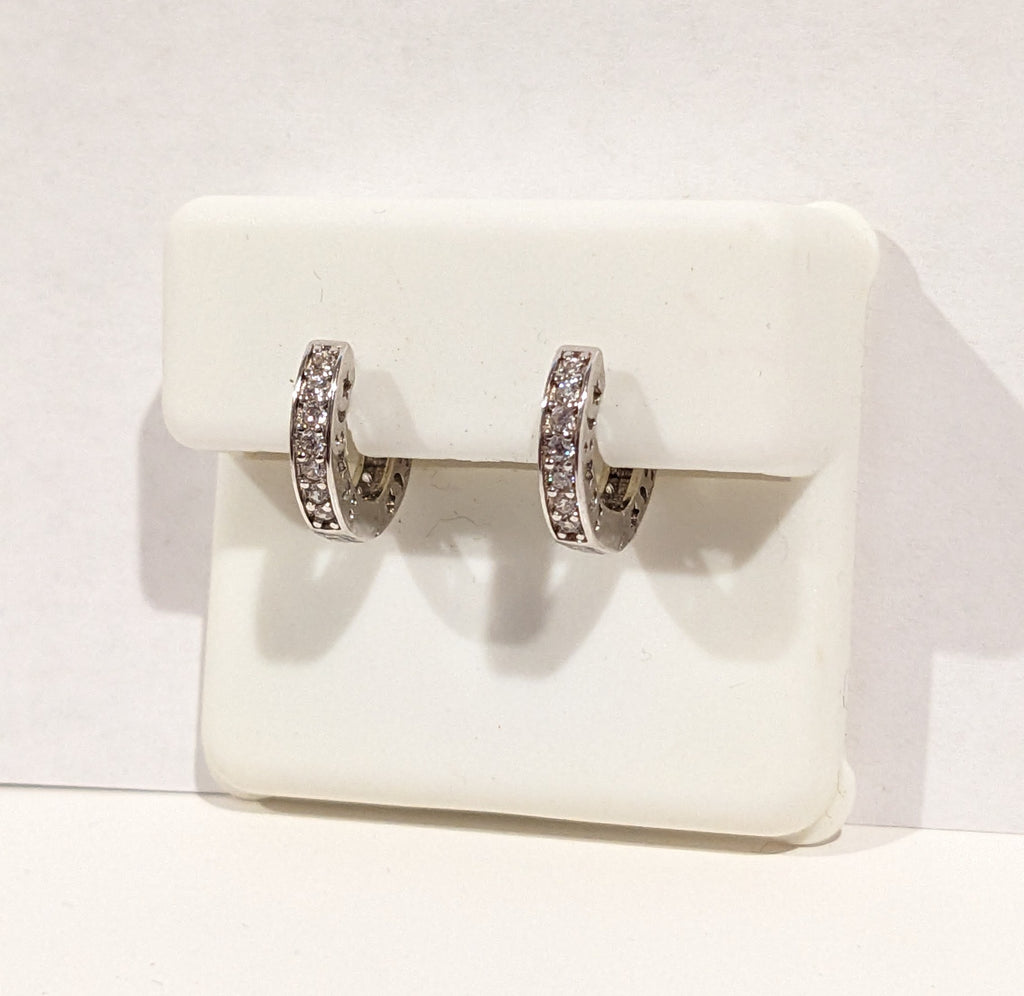 The Signature Sterling Silver Huggie Hoops