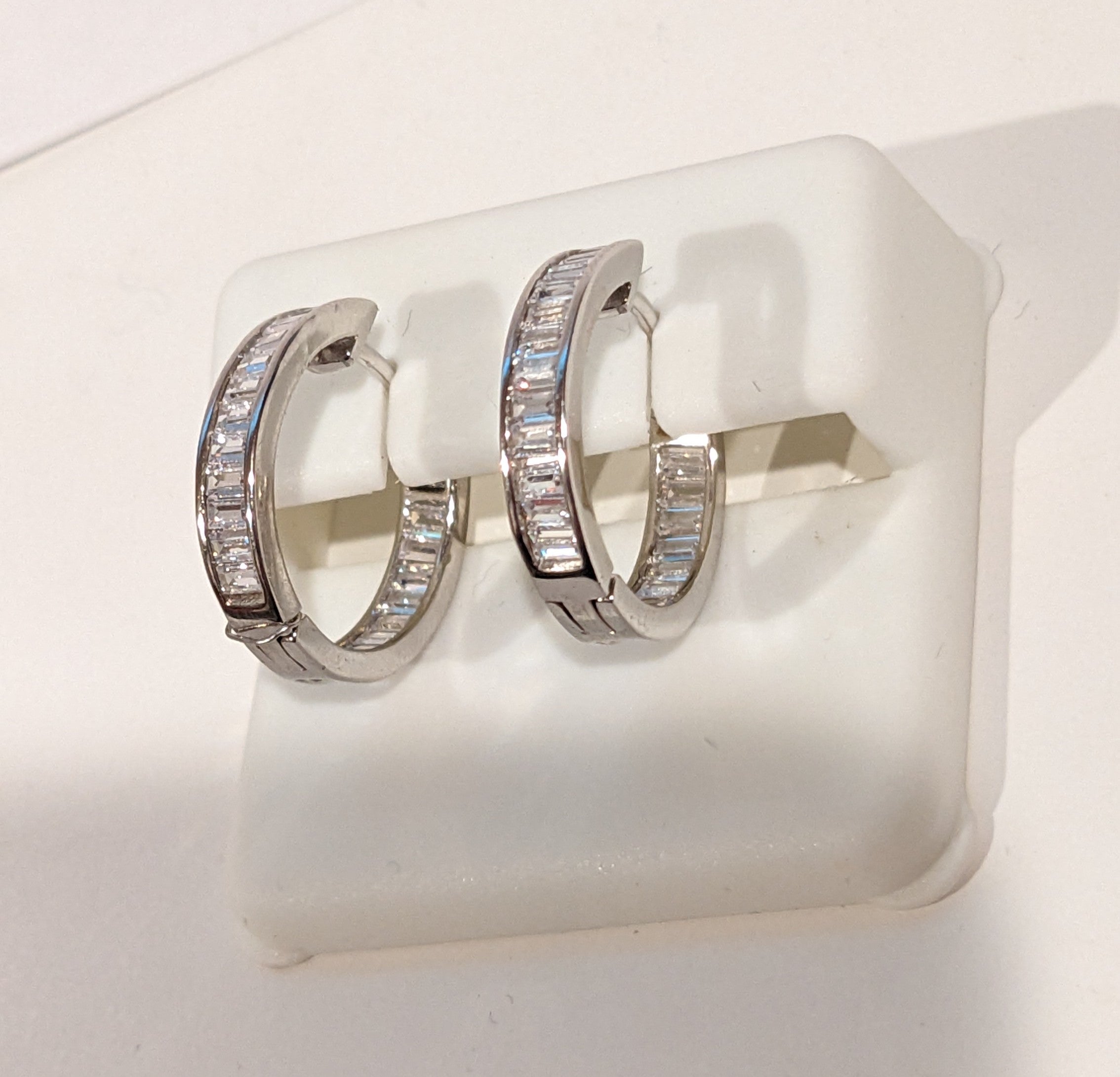 The Pickleball Sterling Silver Hoop