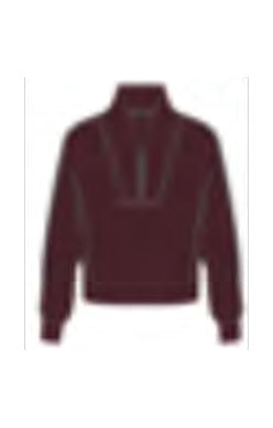 SPANX AirEssentials Shawl Collar Half Zip - Fig Noir