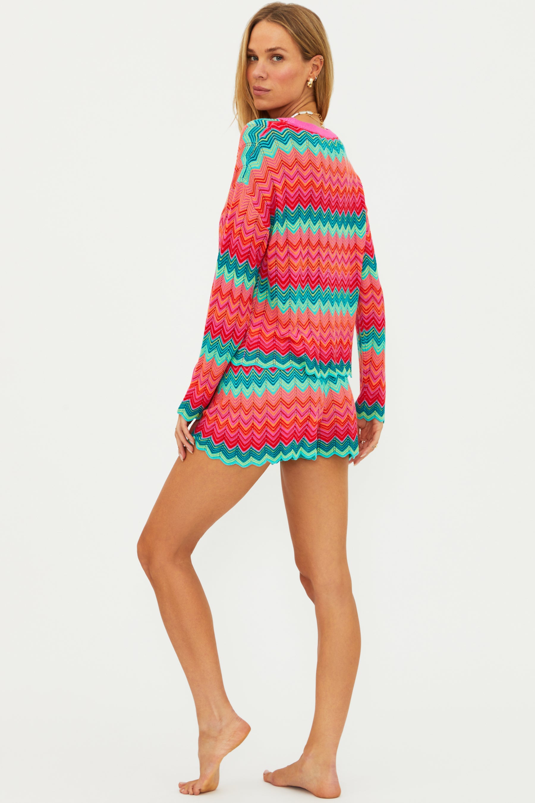 Beach Riot Balboa Short - Strawberry Ice Chevron