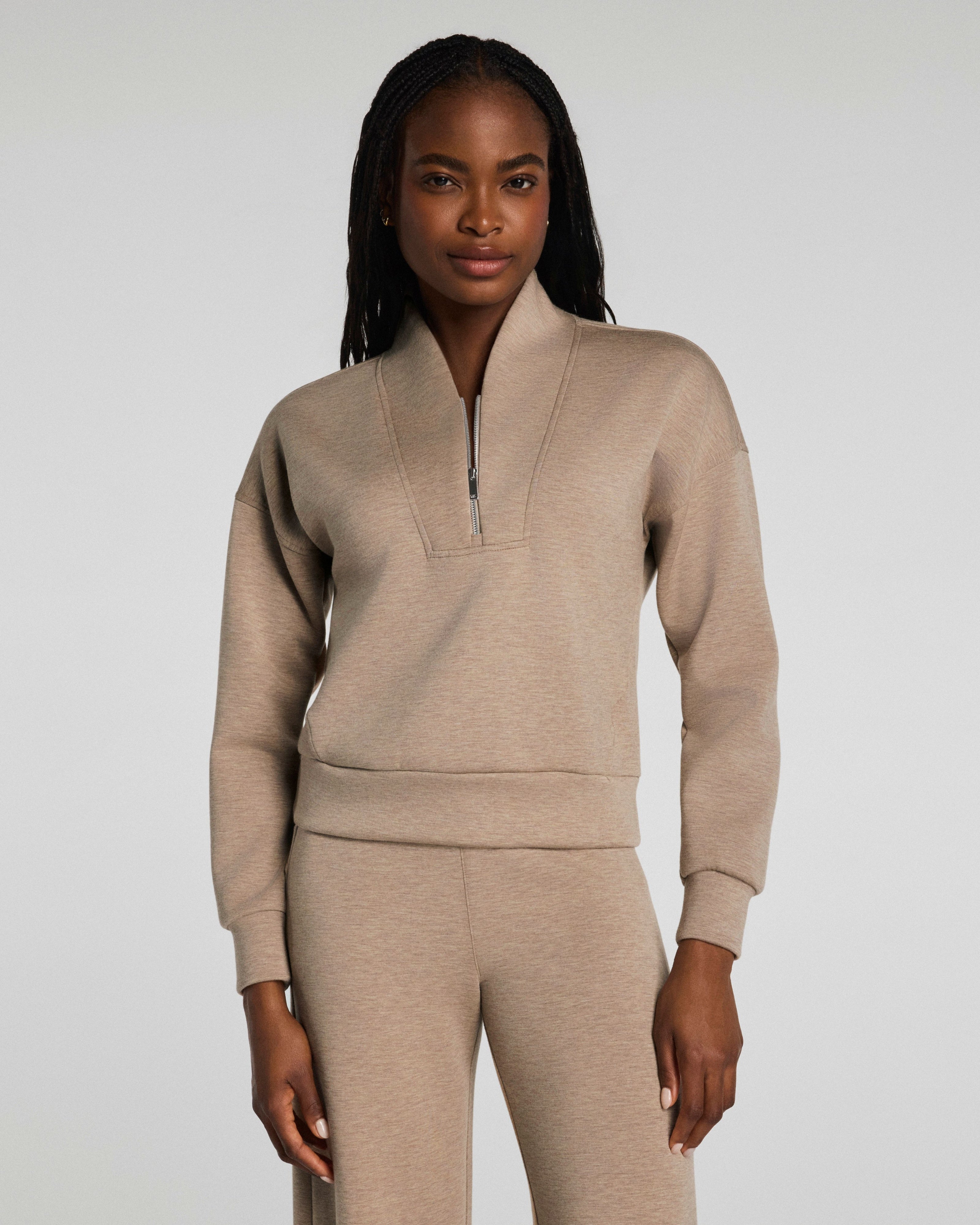SPANX AirEssentials Shawl Collar Half Zip