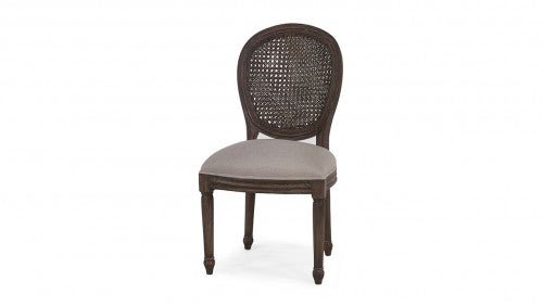 Tulip Rattan and Upholstered Dining Chair - Final Sale 25% Off