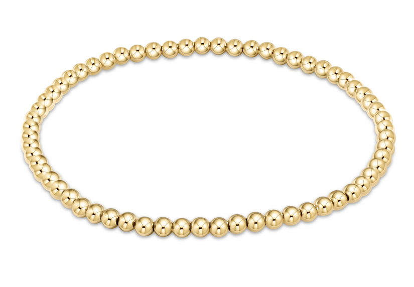 E Newton Classic Gold Bead Bracelet