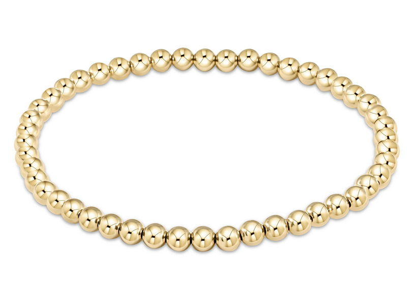 E Newton Classic Gold Bead Bracelet
