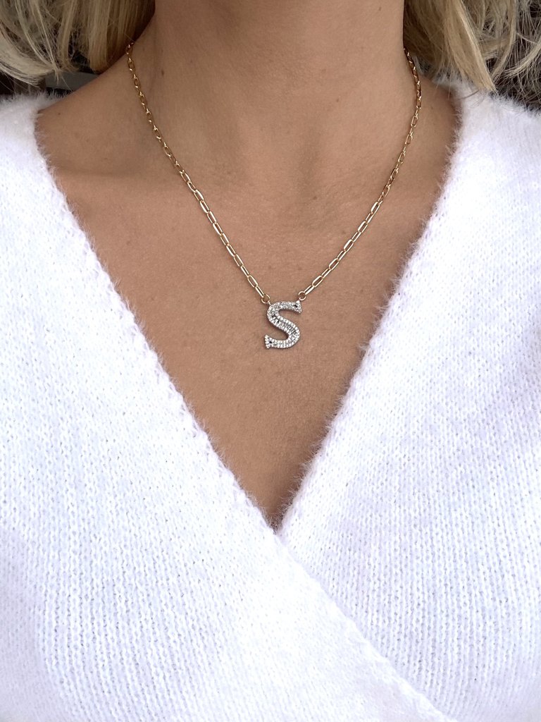 Blended Initial Necklace - Final Sale 50% off
