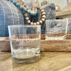 Lake Coordinate Whiskey Glass