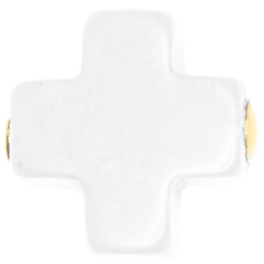 E Newton egirl Signature Cross 3mm Bead Bracelet
