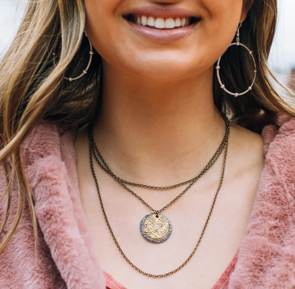 Inspire Designs Trinity Coin Necklace - Final Sale 25% off