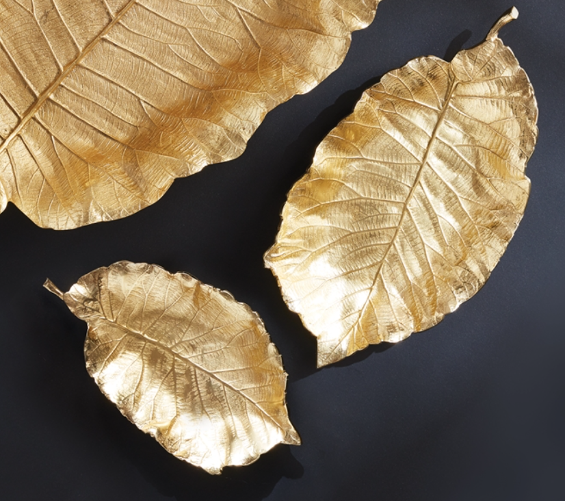 Alegra Gold Leaf Tray