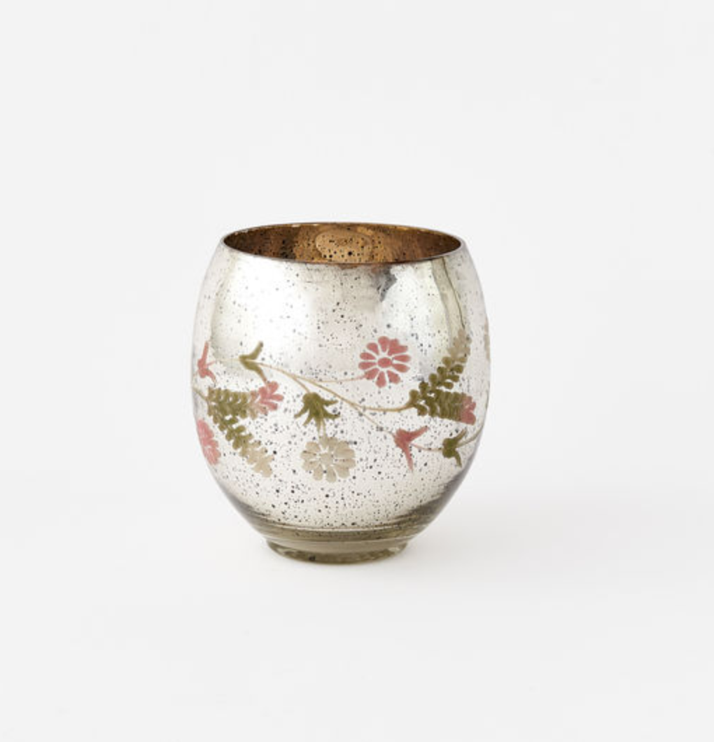 Handpainted Mercury Glass
