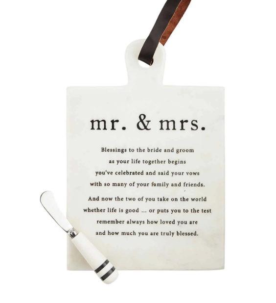 Mr. and Mrs. Marble Board Set