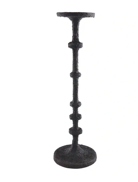 Black Metal Candlestick - Final Sale 40% off in cart