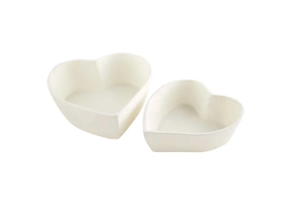 Heart Paper Mache Bowls