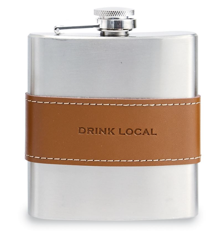 Leather Band Flasks - Final Sale 40% off