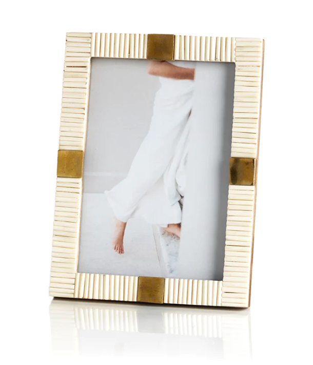 Maha Bone w/ Brass Trim Frame