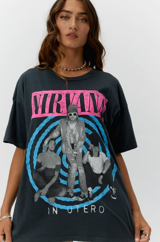 Daydreamer Nirvana In Utero Photo Merch Tee - Final Sale 40% off