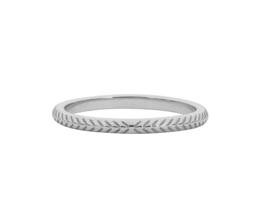 Marjorie Etched Band Ring