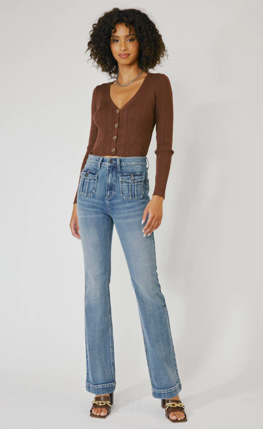 Carrie High Rise Vintage Bootcut Jeans - Final Sale