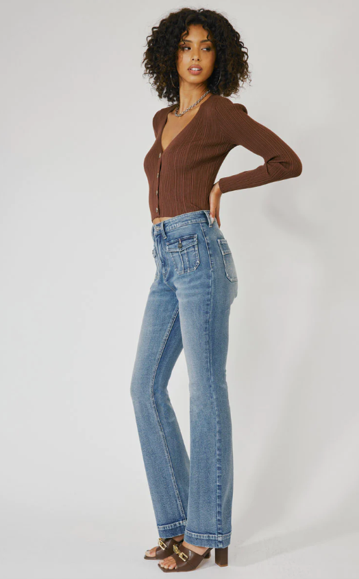 Carrie High Rise Vintage Bootcut Jeans - Final Sale