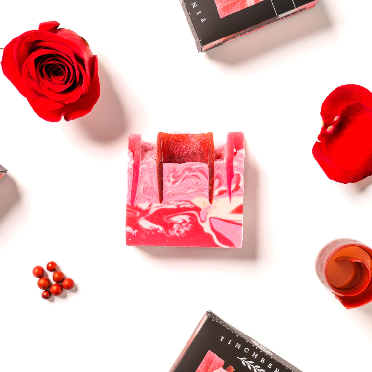FinchBerry Handcrafted Vegan Soap - Rosey Posey