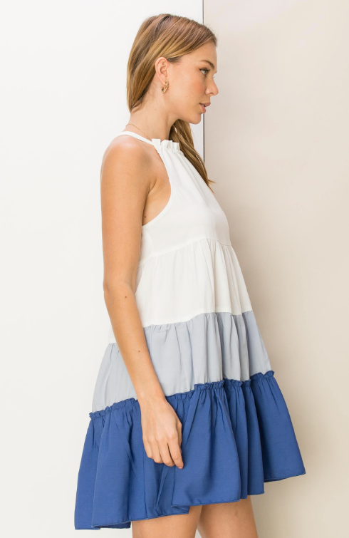 Summertime Sweetie Colorblock Mini Dress - Final Sale 50% off