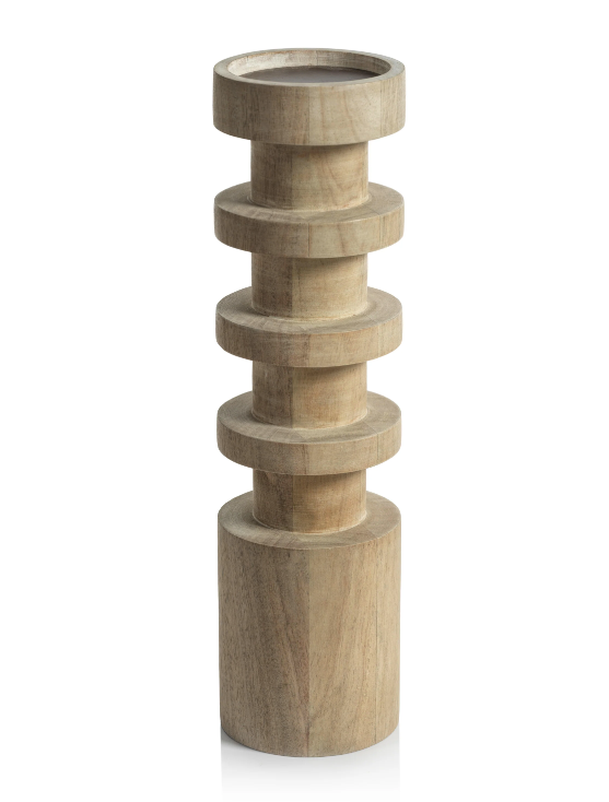 Le Salama Carved Pillar Holder - Final Sale 40% off in cart
