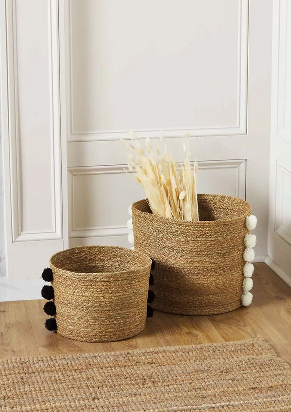 Pom Seagrass Basket