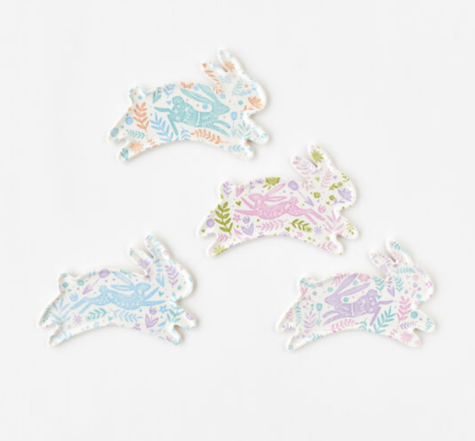 Melamine Spring Fables Bunny Plate (One Plate) - Final Sale 25% off