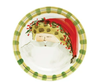 Vietri Old St. Nick Assorted Round Salad Plates - Sold Individually