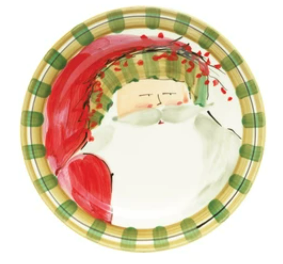 Vietri Old St. Nick Assorted Round Salad Plates - Sold Individually
